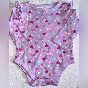 Purple Heart Bodysuit 6-9 Months